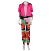 Movie Barbie 2023 Weird Barbie Pink Coat Set Outfits Cosplay Costume Halloween Carnival Suit
